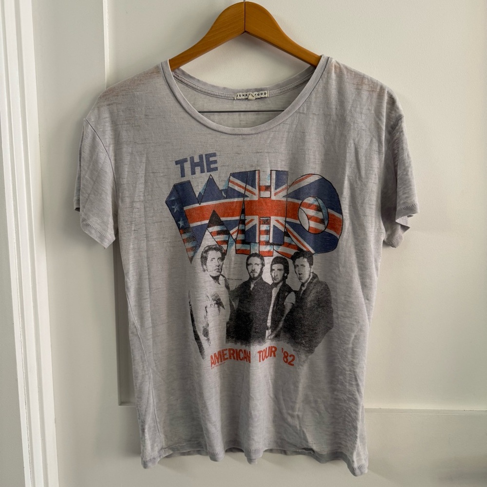 The Who Graphic band slub light blue washed  T-Shirt